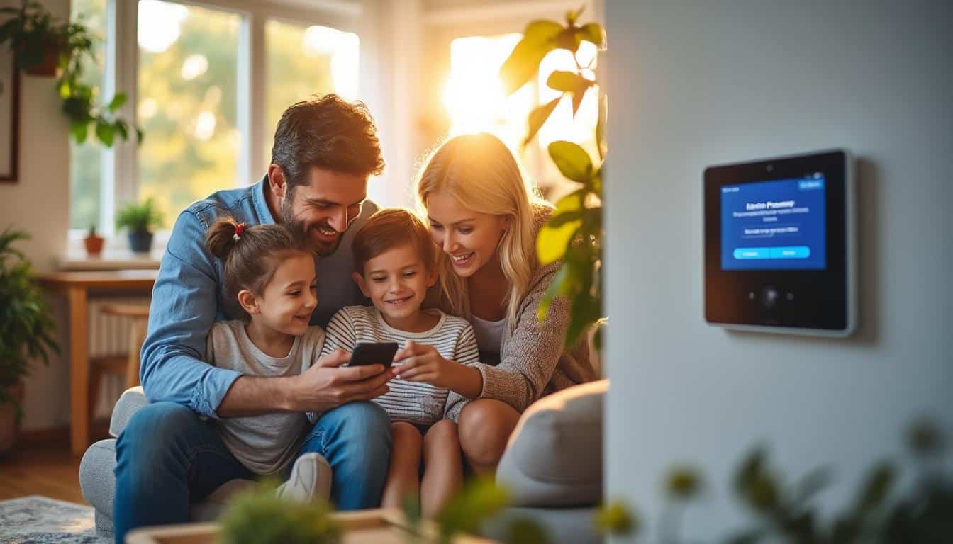 Illustration: Les avantages et bénéfices d'une alarme domotique à la maison