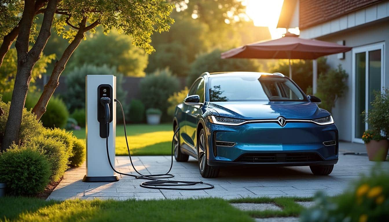 Illustration: Présentation et usages d’une borne électrique pour l’extérieur