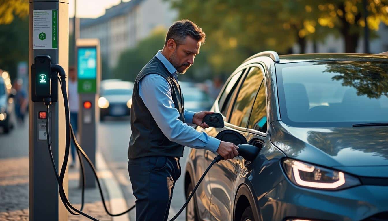 Illustration: Les étapes pratiques pour recharger une voiture électrique à une borne