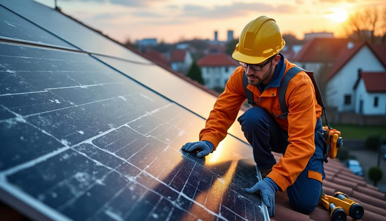 Illustration: Définition et importance de la maintenance des panneaux photovoltaïques