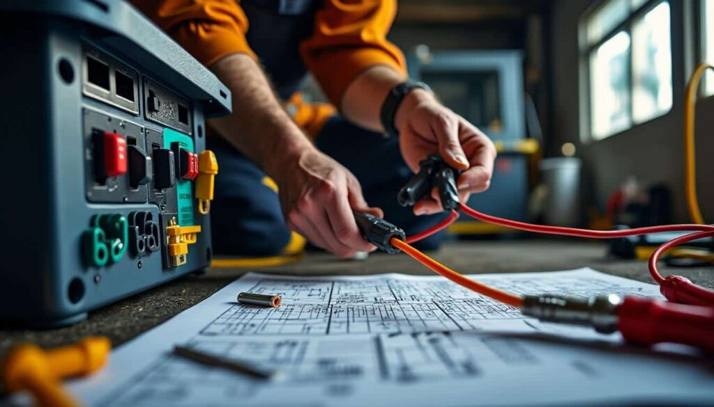 Schéma électrique d’une borne de recharge triphasée : guide complet