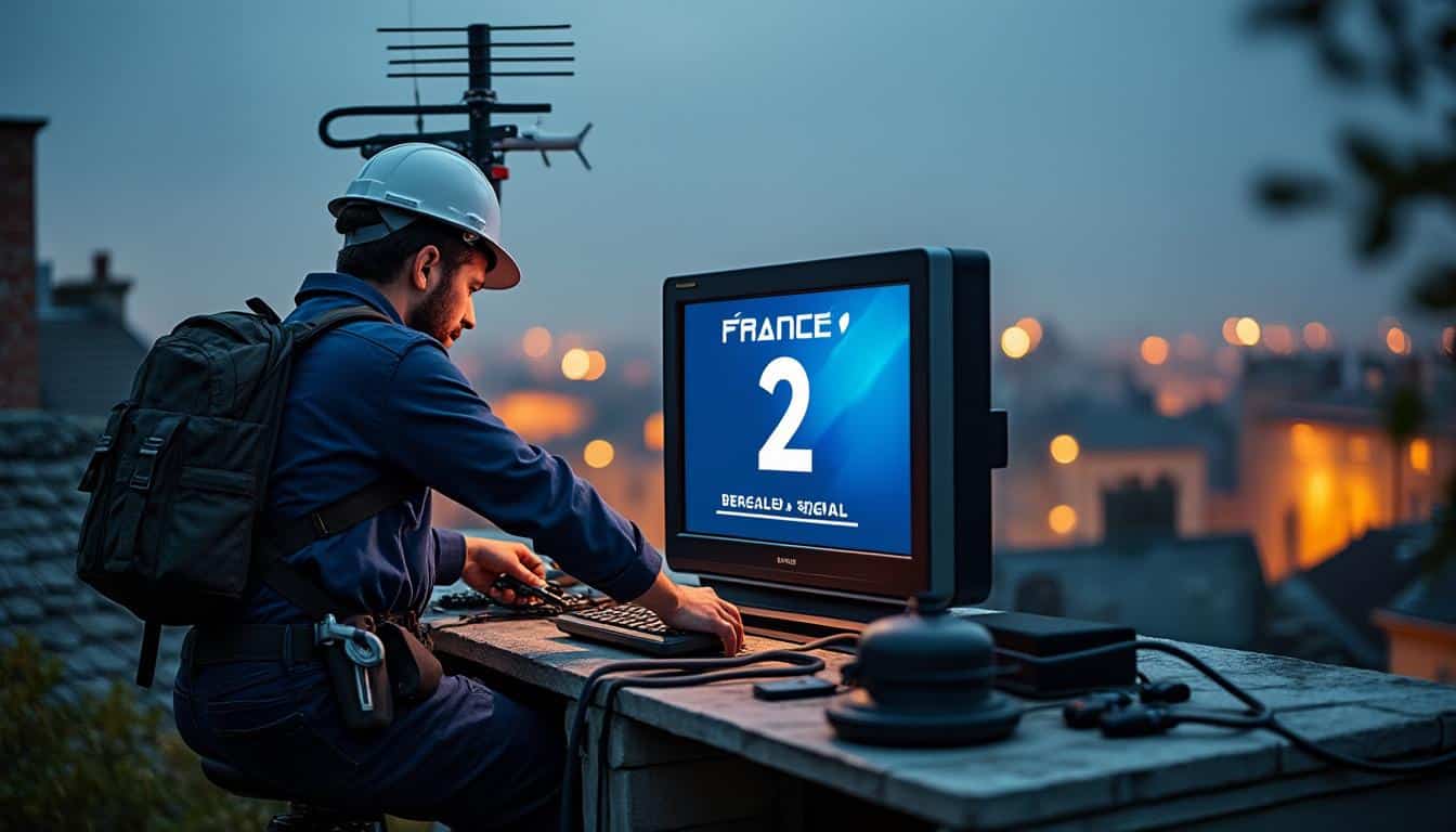 Illustration: Présentation de la TNT et des fréquences de France 2