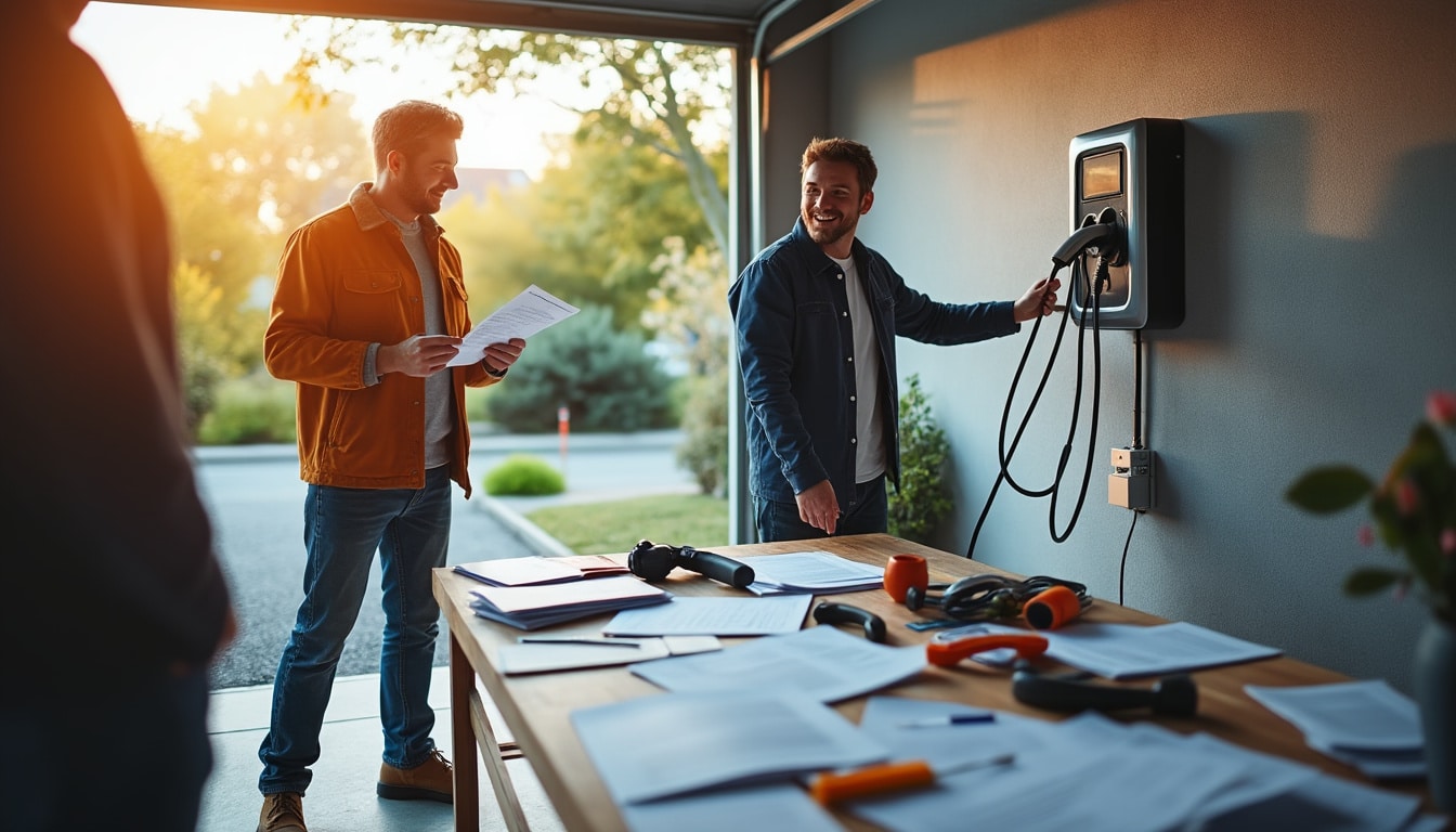 Illustration: Présentation des aides pour l’installation d’une borne de recharge pour voiture électrique à destination des particuliers en 2024