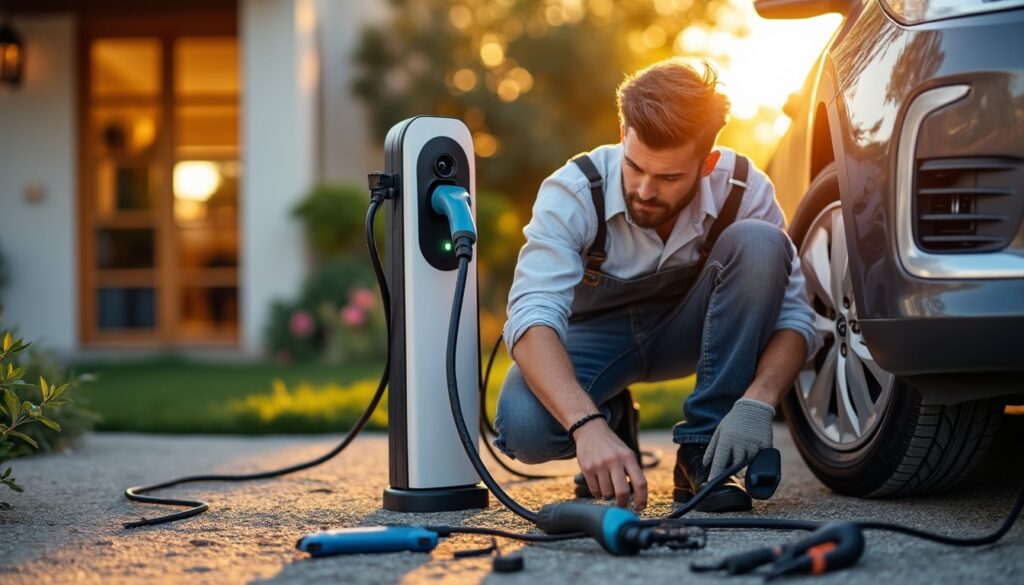Aide à l'installation d'une borne de recharge pour voiture électrique chez les particuliers en 2024