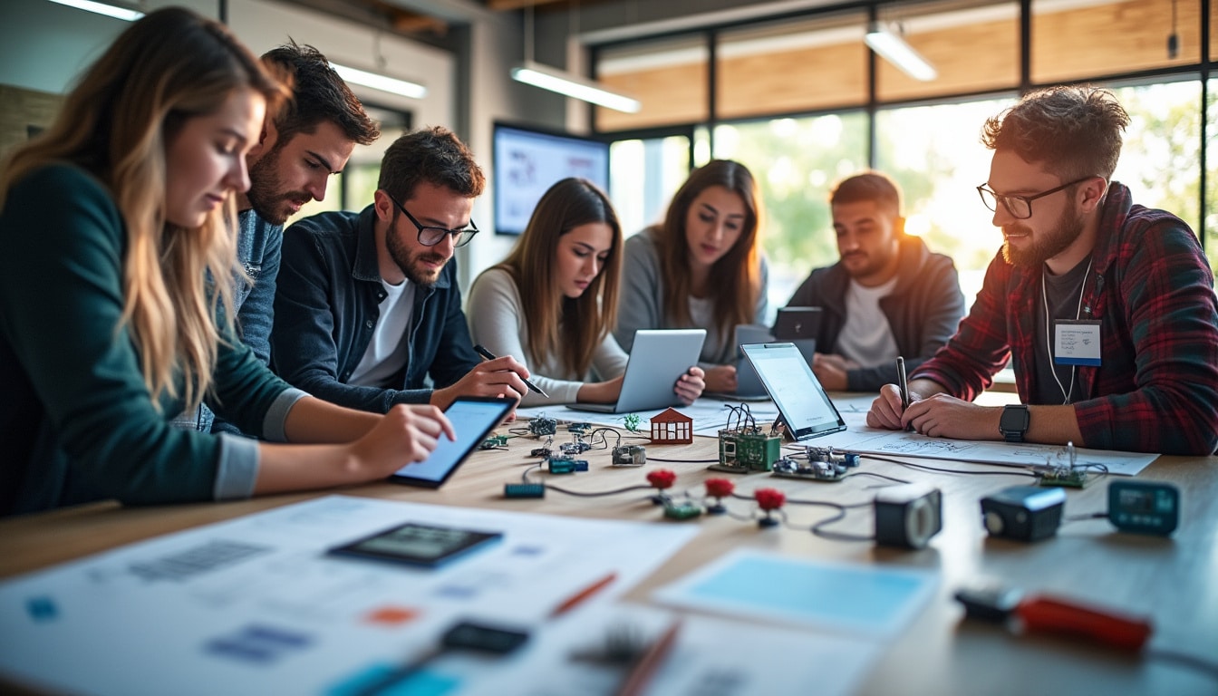 Illustration: Objectifs de la formation supérieure en domotique et compétences visées