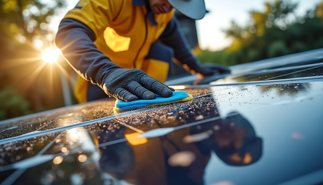 Illustration: Fréquence et moment idéal pour l’entretien de panneau photovoltaïque