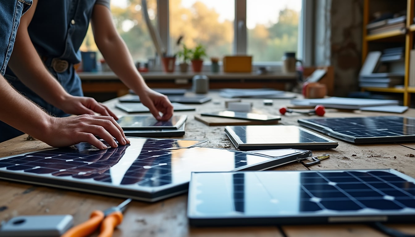 Illustration: Composition des panneaux photovoltaïques et impact sur le recyclage