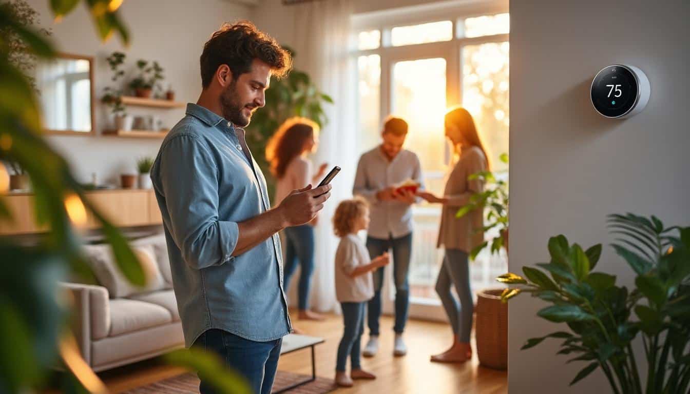 Illustration: Les bénéfices concrets d’un chauffage domotisé et connecté au quotidien