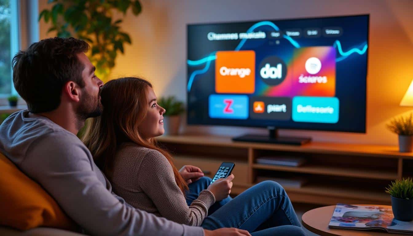 Illustration: Explorer les chaînes musicales accessibles via Orange et autres opérateurs