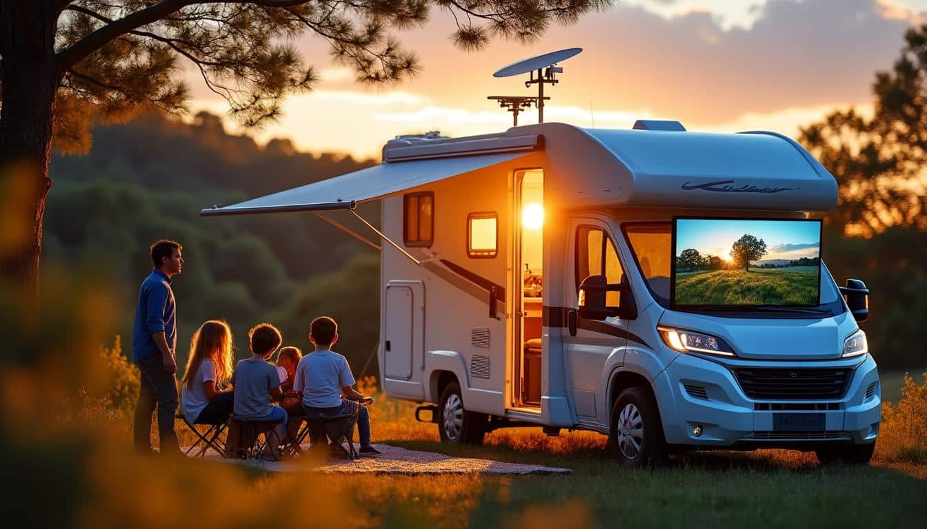 Illustration: Comprendre la réception de la télévision en camping-car : bases et spécificités