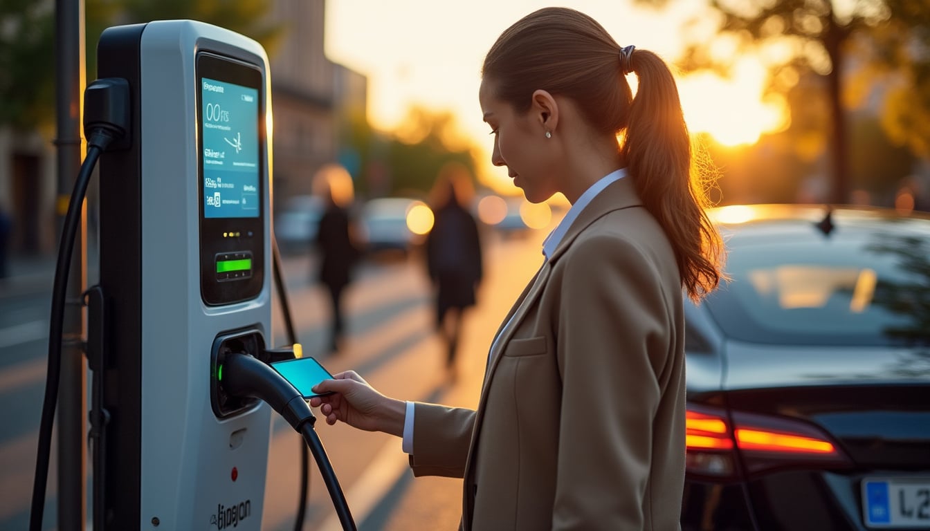 Illustration: Comprendre le fonctionnement des bornes de recharge équipées d’un terminal bancaire
