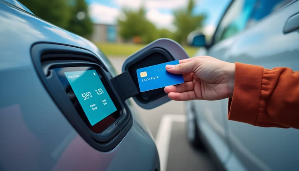 Borne de recharge avec paiement par carte bancaire : simplicité et sécurité