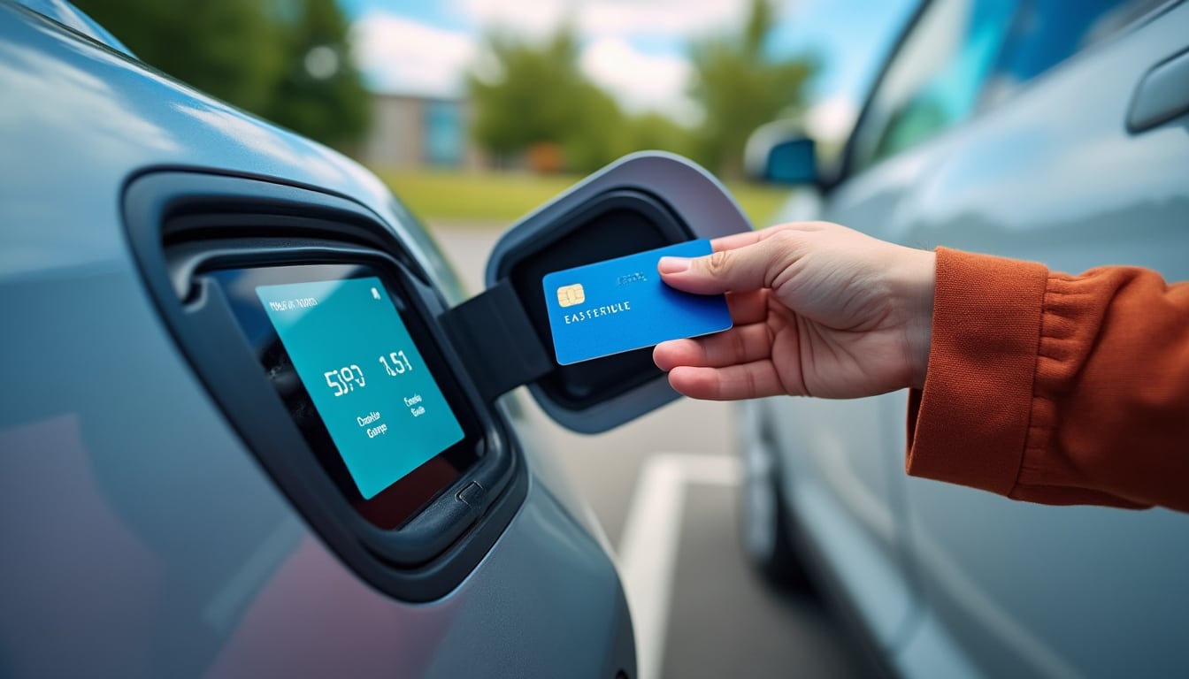 Borne de recharge avec paiement par carte bancaire : simplicité et sécurité