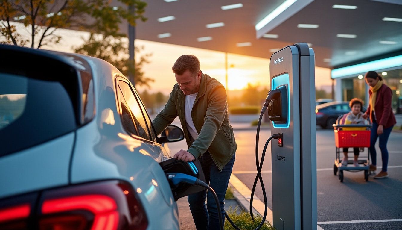 Illustration: Pourquoi privilégier les bornes de recharge proposées par l’enseigne Leclerc pour votre véhicule électrique ?