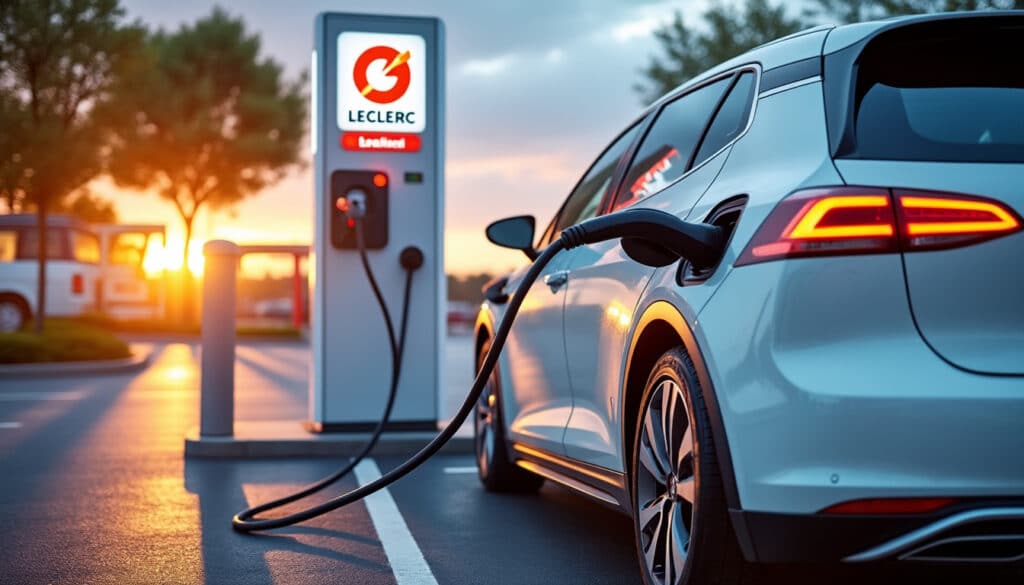 Leclerc : borne de recharge gratuite pour voitures électriques
