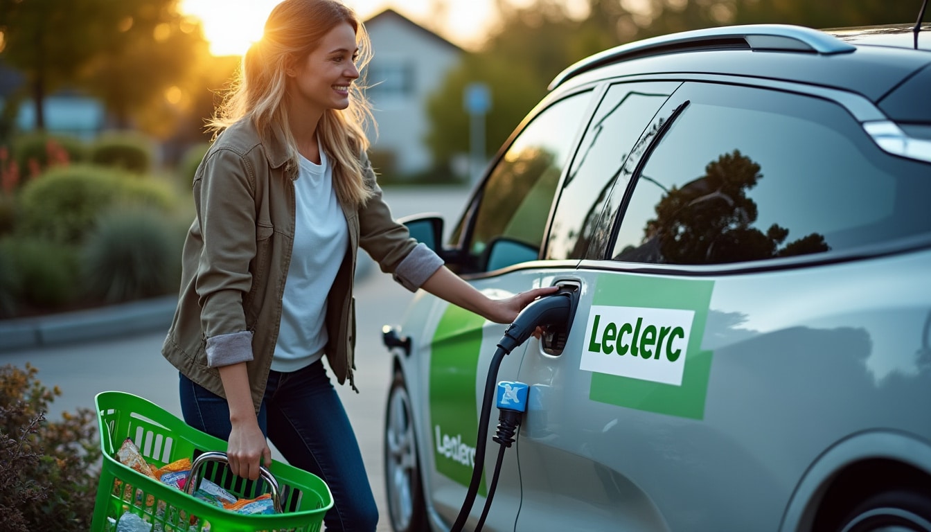 Leclerc : une borne électrique pratique et économique pour recharger