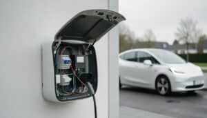 Schéma d’une borne de recharge pour voiture électrique
