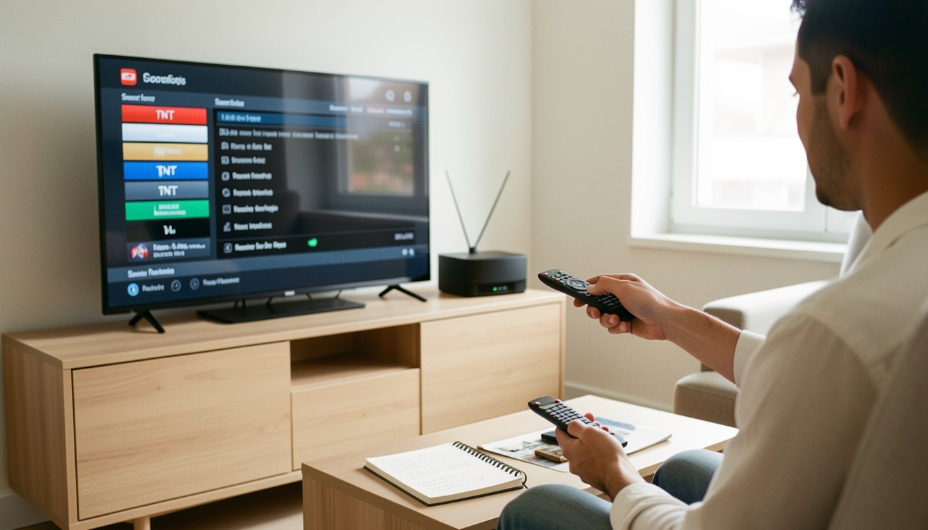 Fréquences TNT et recherche manuelle des chaînes