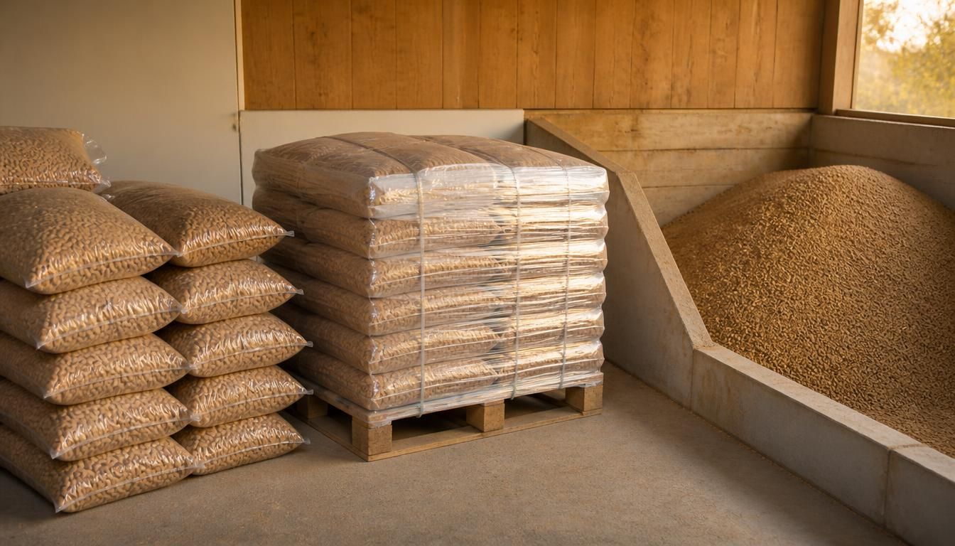 Illustration - Sac, palette ou vrac : quelles différences concrètes pour vos pellets de bois ?